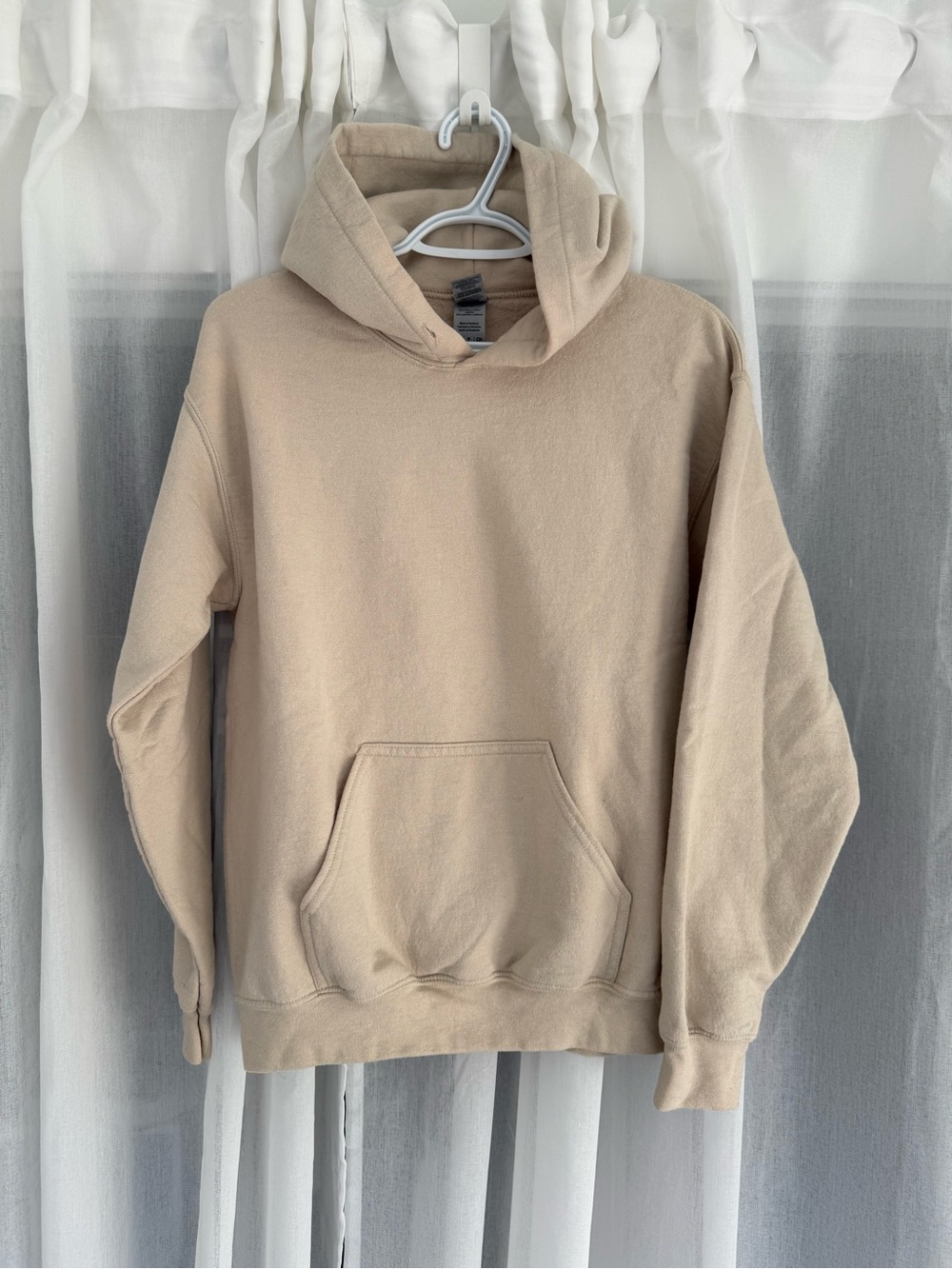 Men's Neutral Beige Pullover Hoodie